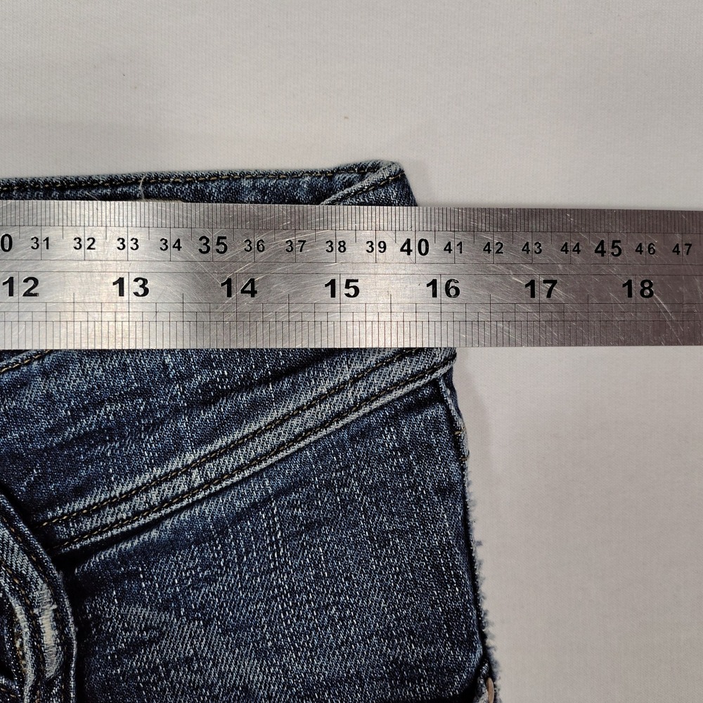 Diesel Matic Slim Skinny Jeans Womens 29x32 Dark Wash 008XT Studded Low Rise - Picture 10 of 12